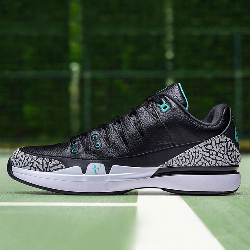 nike zoom vapor roger federer x air jordan 3