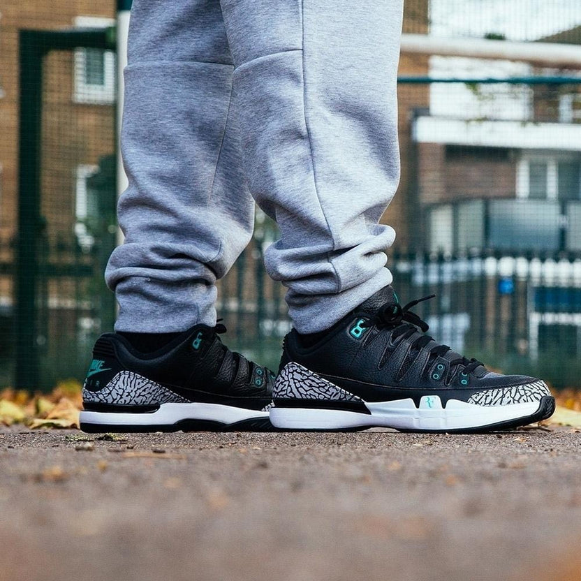 nike zoom vapor roger federer x air jordan 3