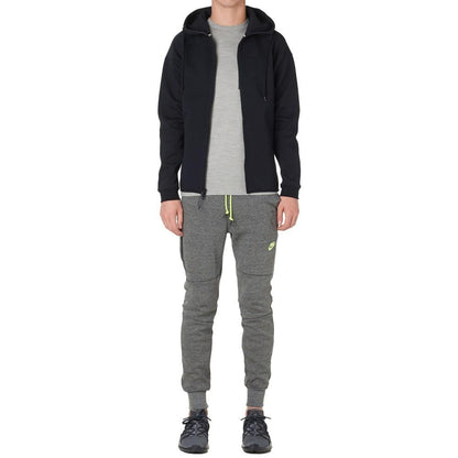 NIKE TECH FLEECE PANTS Tumbled Grey & Volt - Kick Game