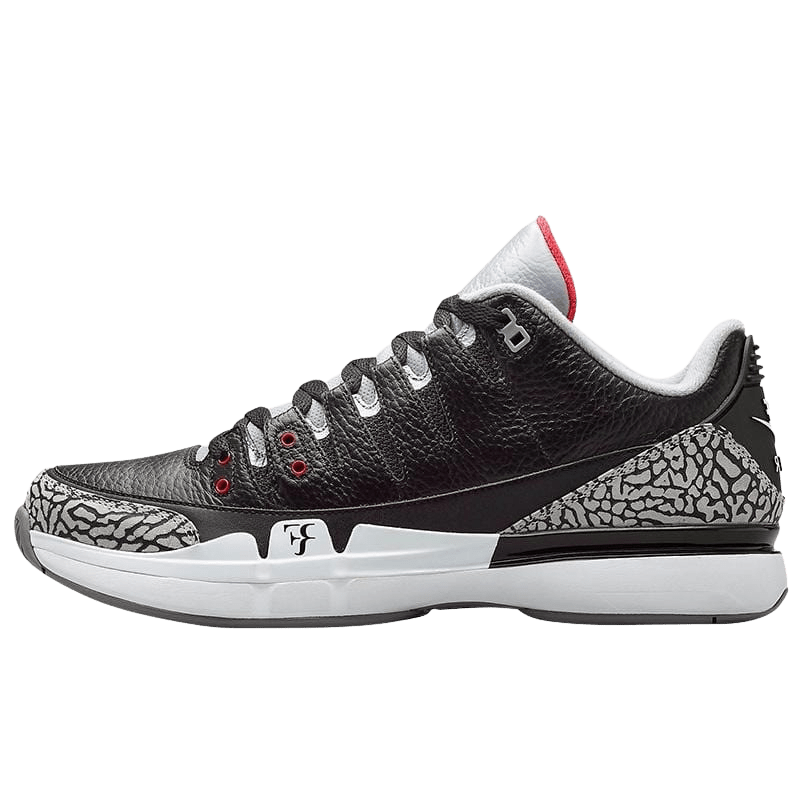 Nike Zoom Vapor Air Jordan 3 "Black-Cement" - Kick Game
