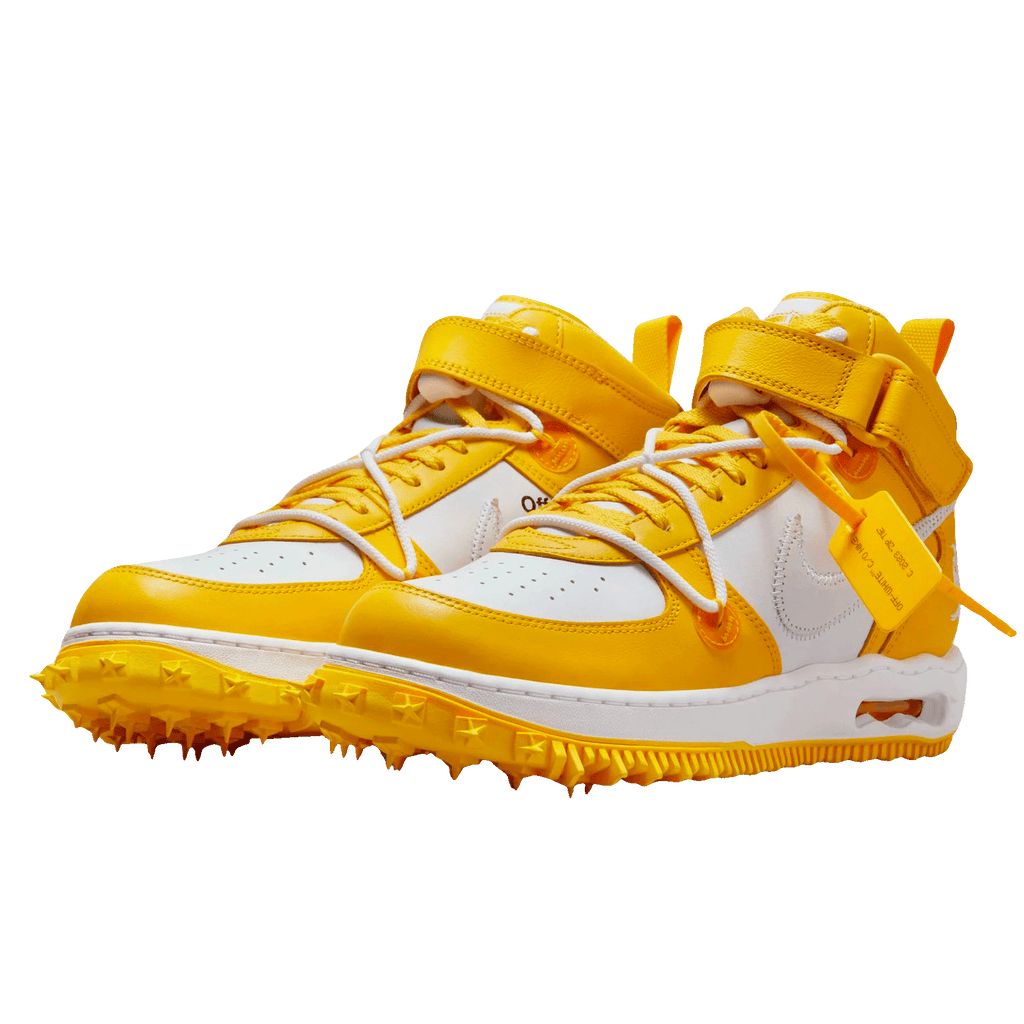 Off-White x Nike Air Force 1 Mid 'Varsity Maize' - Kick Game