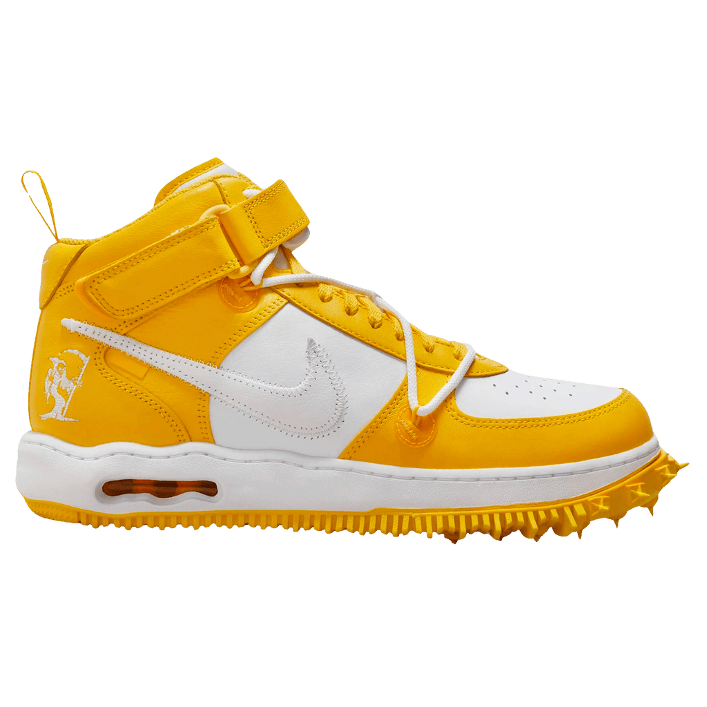 Off-White x Nike Air Force 1 Mid 'Varsity Maize' - Kick Game