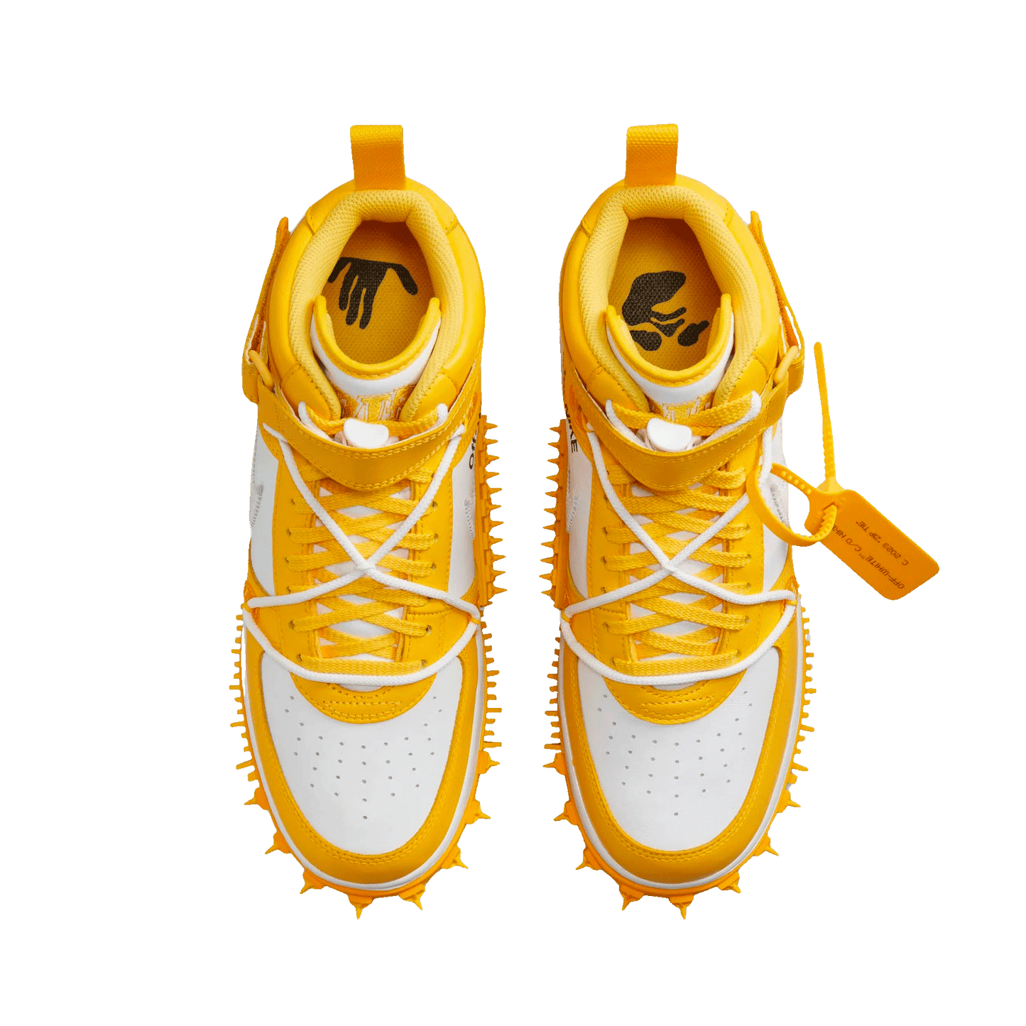 Off-White x Nike Air Force 1 Mid 'Varsity Maize' - Kick Game