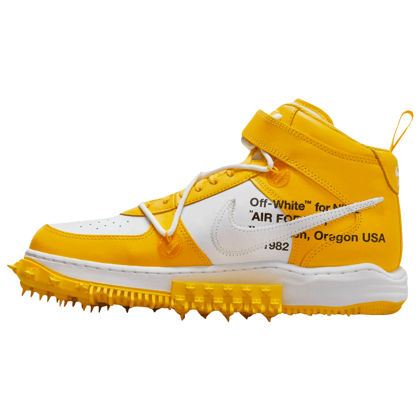 Off-White x Nike Air Force 1 Mid 'Varsity Maize' - Kick Game