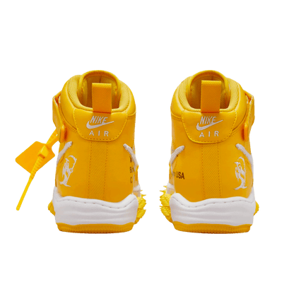 Off-White x Nike Air Force 1 Mid 'Varsity Maize' - Kick Game