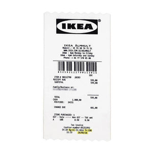 Virgil Abloh x IKEA MARKERAD "RECIEPT" Rug White/Black