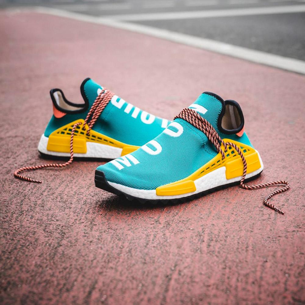 Pharrell Williams x adidas NMD HU Trail Sun Glow-EQT Yellow - Kick Game
