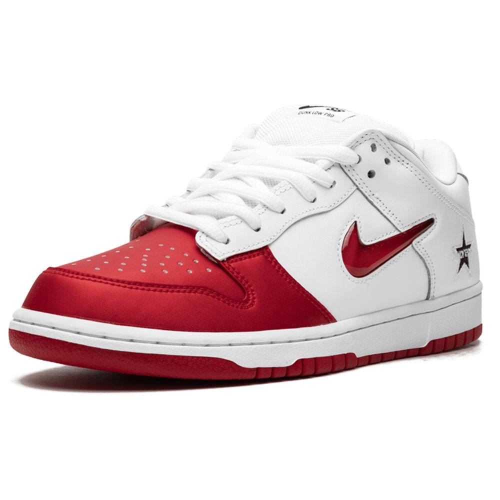 Supreme x Nike SB Dunk Low Red White - Kick Game
