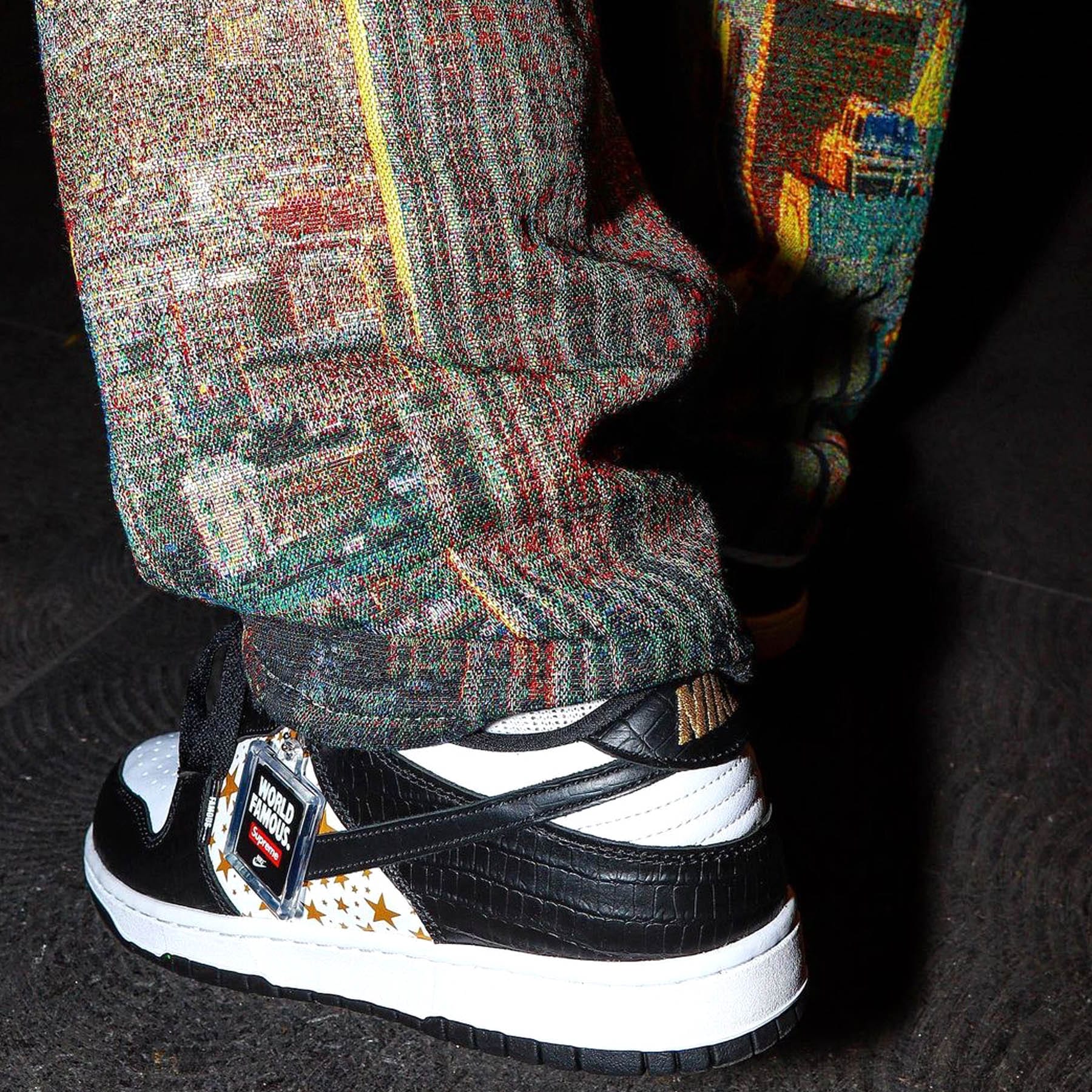 DJ AM kissing his Nike Air Yeezys Good Bye