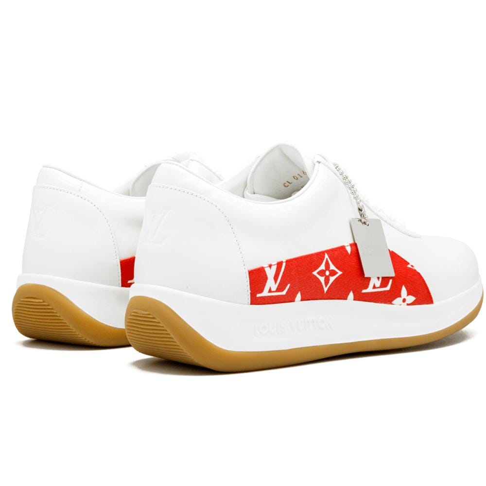 Men's Louis Vuitton Sport Supreme White Monogram Shoes (Size 10