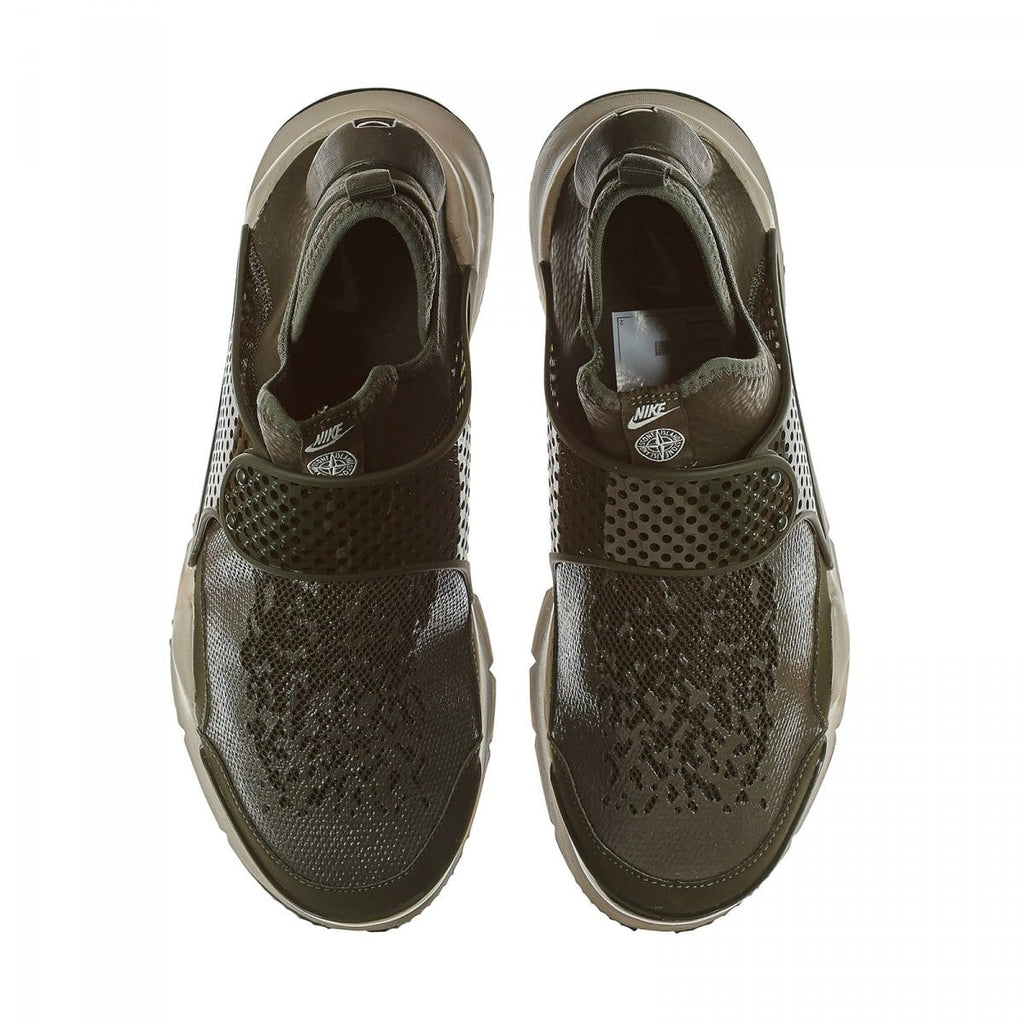 Nike x Stone Island Sock Dart Mid - Sequoia & Light Orewood - Kick Game