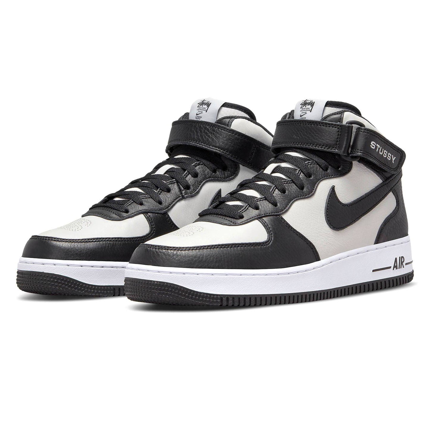 Stussy x Nike Air Force 1 Mid 'Black White' - Kick Game