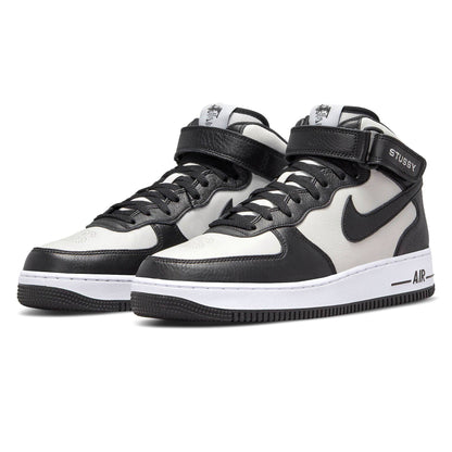 Stussy x Nike Air Force 1 Mid 'Black White' - Kick Game