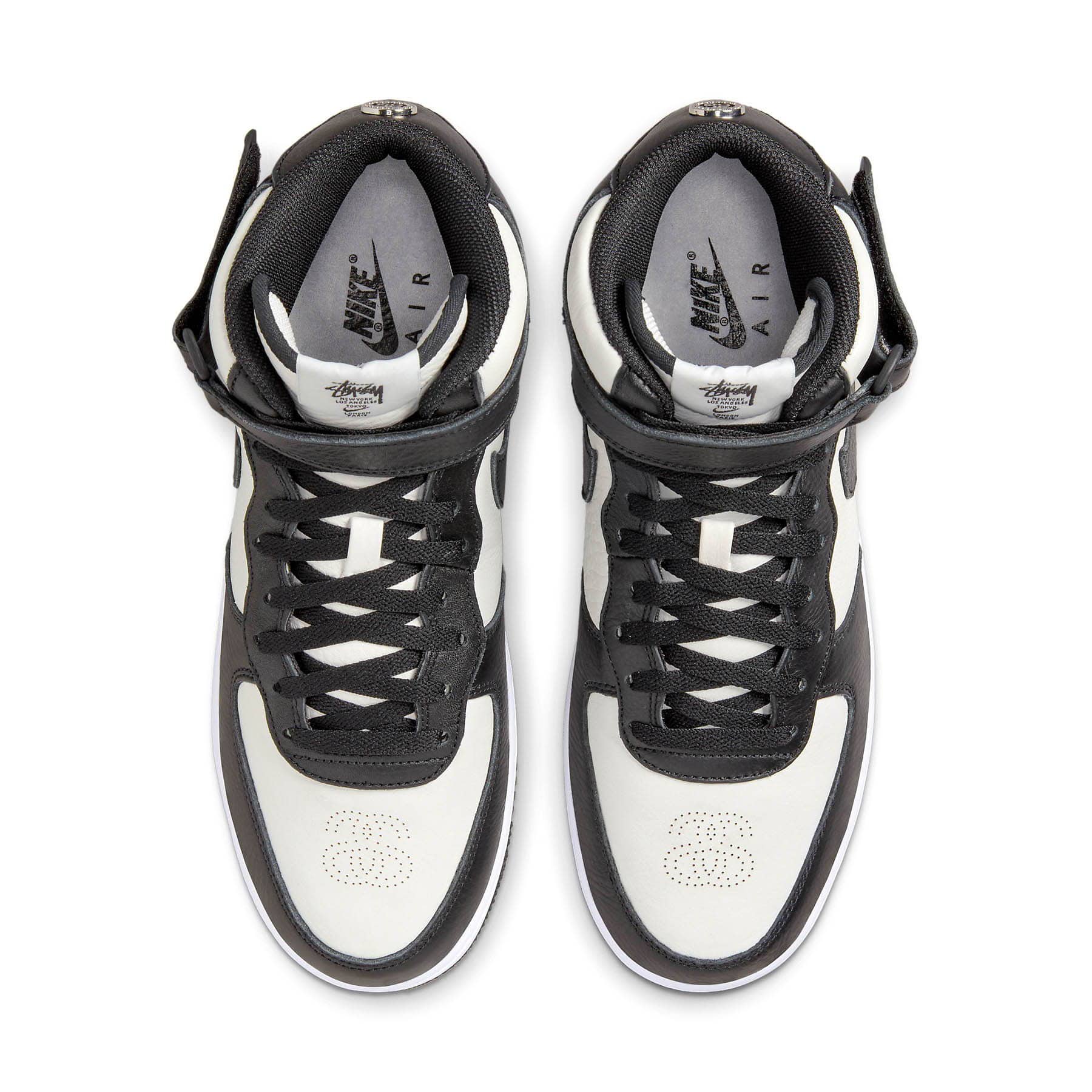 Stussy x Nike Air Force 1 Mid 'Black White' - Kick Game