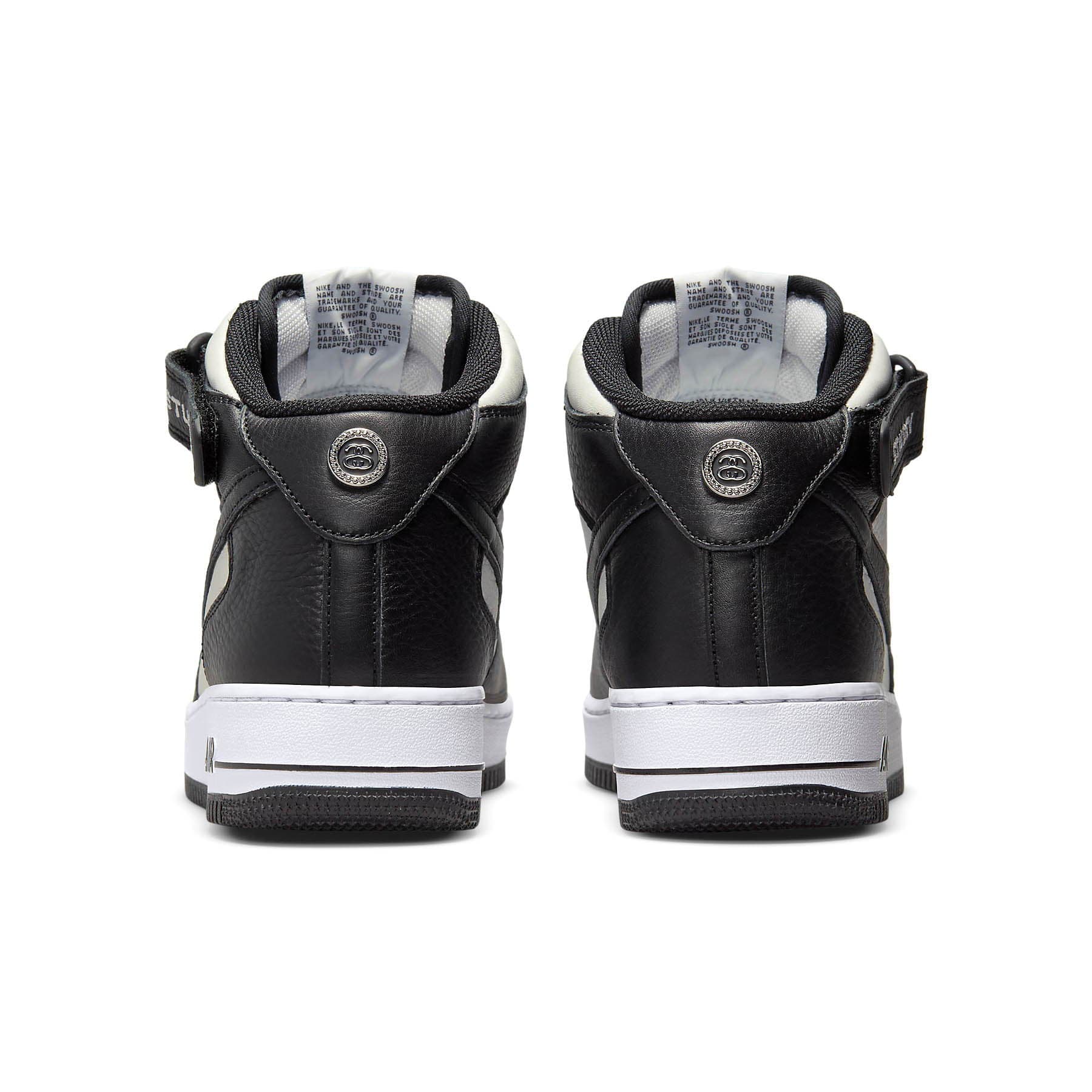 Stussy x Nike Air Force 1 Mid 'Black White' - Kick Game