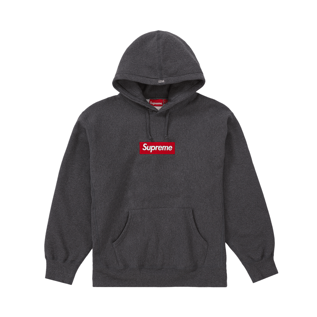 Supreme Box Logo Hooded Charcoal Mサイズ - トップス