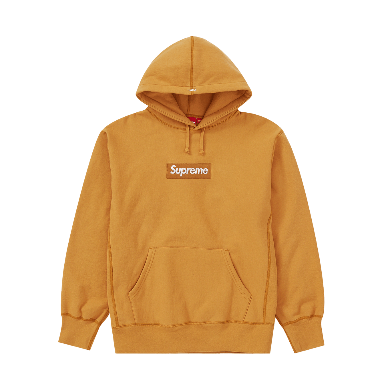 Supreme Box Logo Hooded Sweatshirt 'Light Mustard' - Kick Game