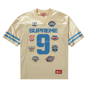 Supreme Championships Embroidered Football Jersey 'Gold'