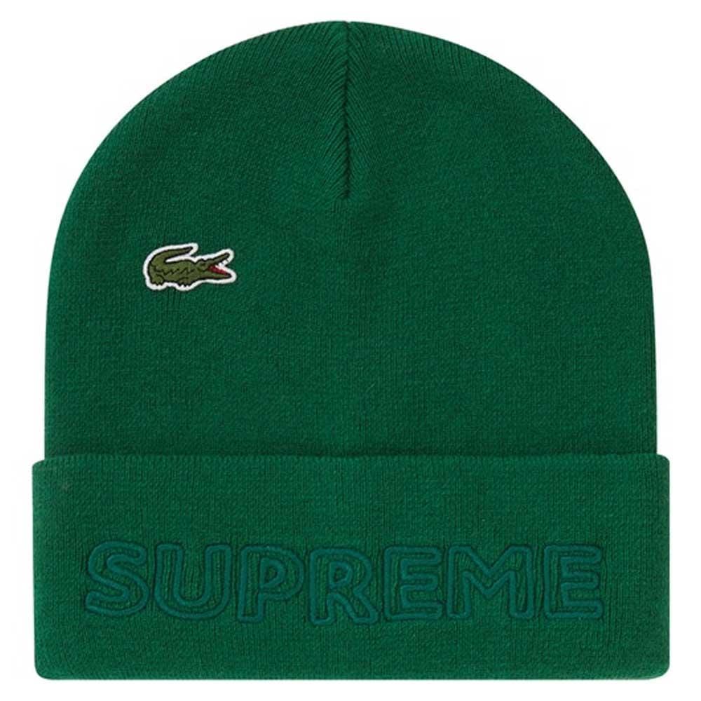 Supreme LACOSTE Beanie Green - Kick Game