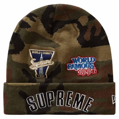 Supreme New Era Championship Beanie Woodland Camo - Kick Game