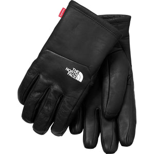 Supreme-The North Face Leather Gloves - Black