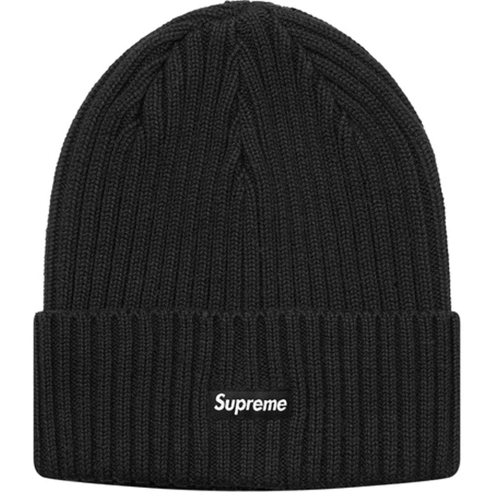 Supreme Overdyed Ribbed Beanie (SS18) Washed Black - Kick Game