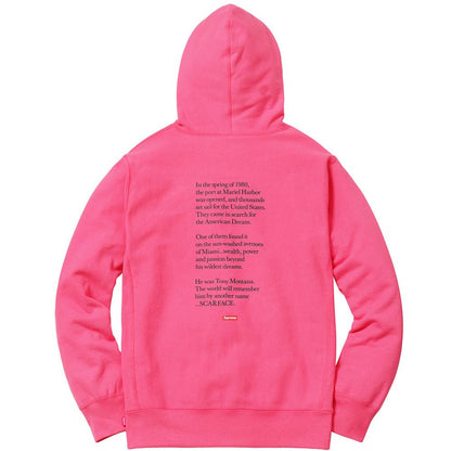 Supreme Scarface Friend Hooded Sweatshirt - Magenta - Kick Game
