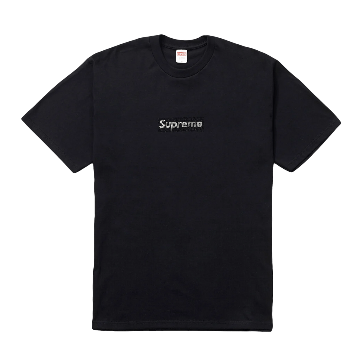 Supreme x Swarovski Box Logo T-Shirt 'Black' - Kick Game