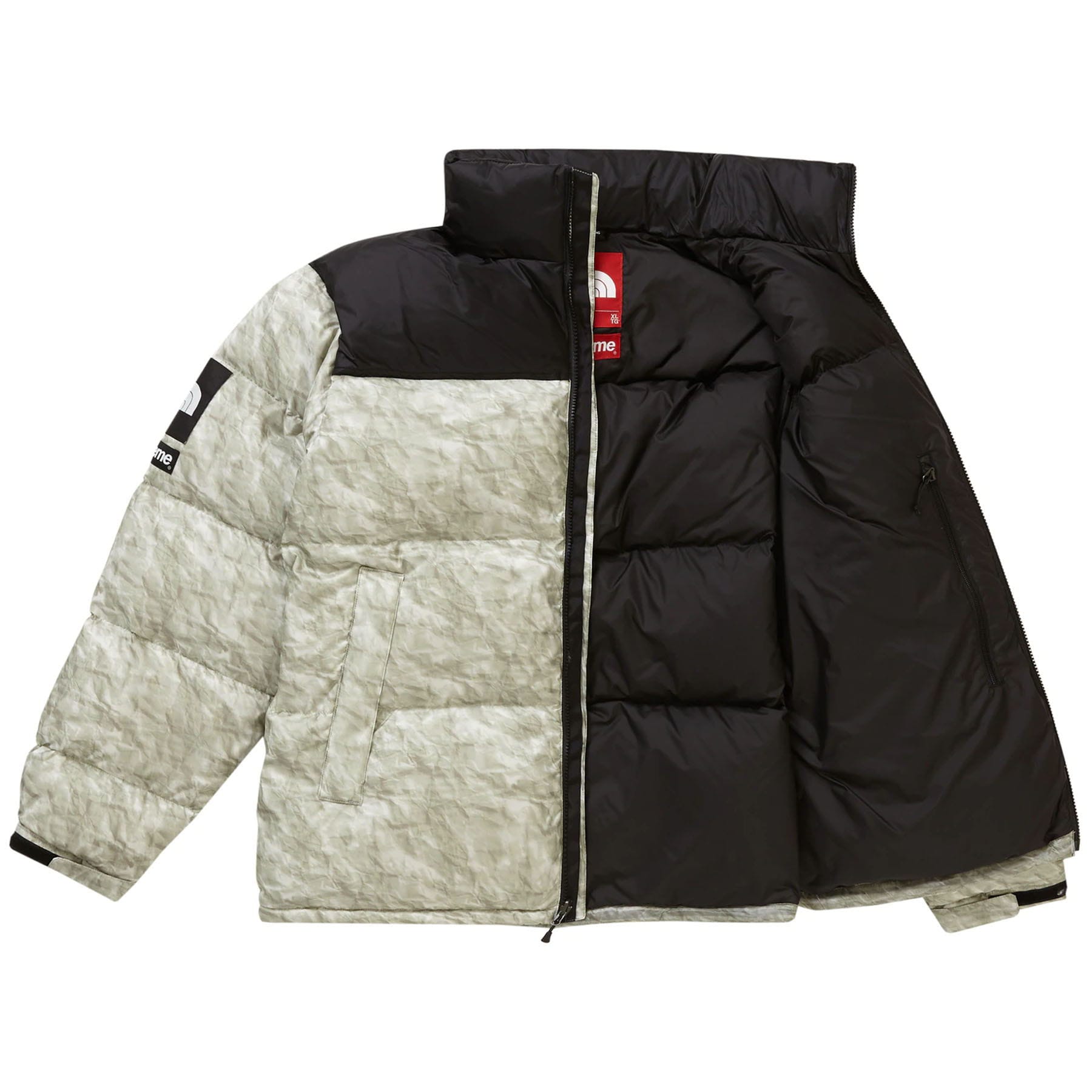 Supreme The North Face Paper Print Nuptse Jacket - Kick Game