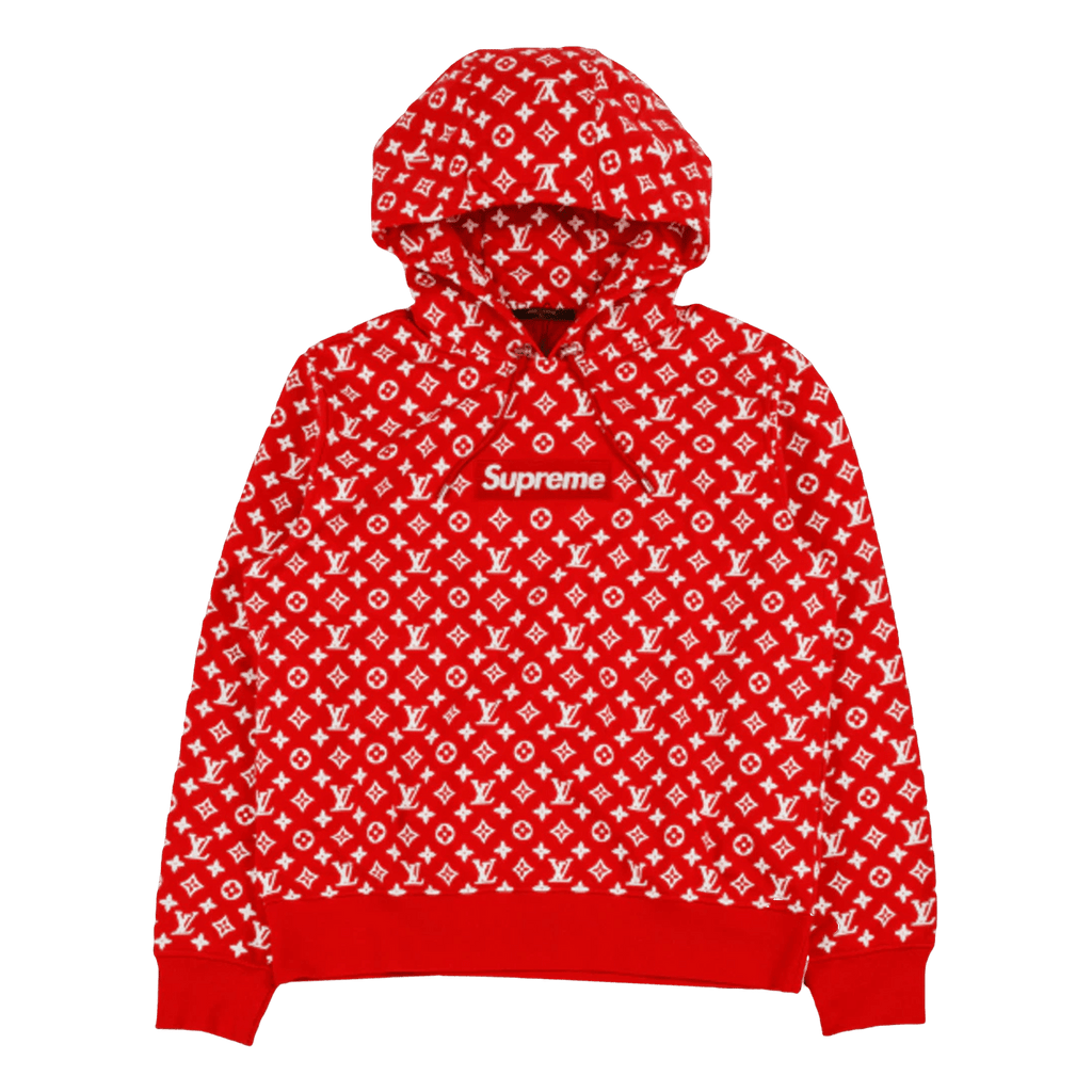 Supreme x Louis Vuitton Box Logo Hooded Sweatshirt 'Red' — Kick Game