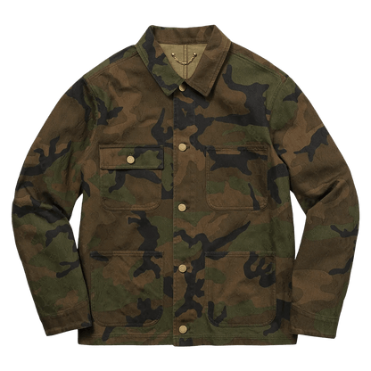 Supreme x Louis Vuitton Jacquard Denim Trucker Jacket 'Camo' - Kick Game