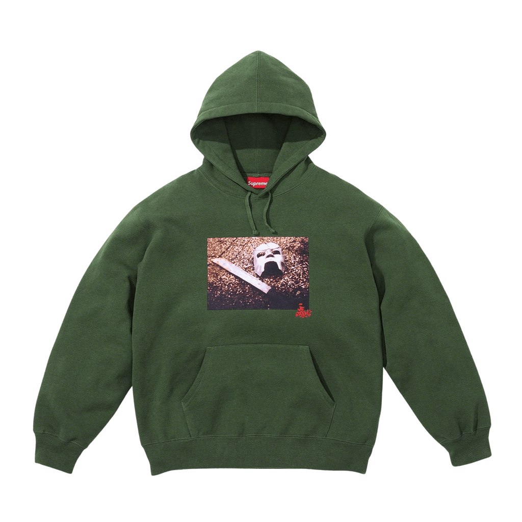 Supreme x MF DOOM Hooded Sweatshirt 'Green' - Kick Game
