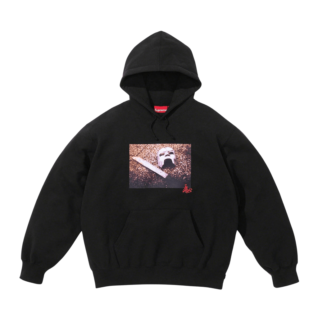 Supreme x MF DOOM Hooded Sweatshirt 'Black' - Kick Game