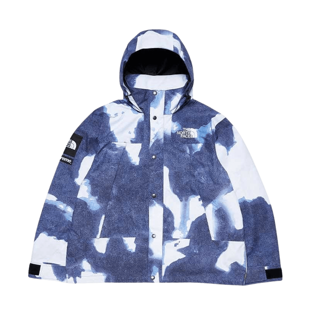 Supreme x The North Face Bleached Denim Print Mountain Jacket 'Indigo' - Kick Game