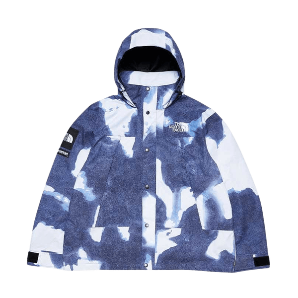 Supreme x The North Face Bleached Denim Print Mountain