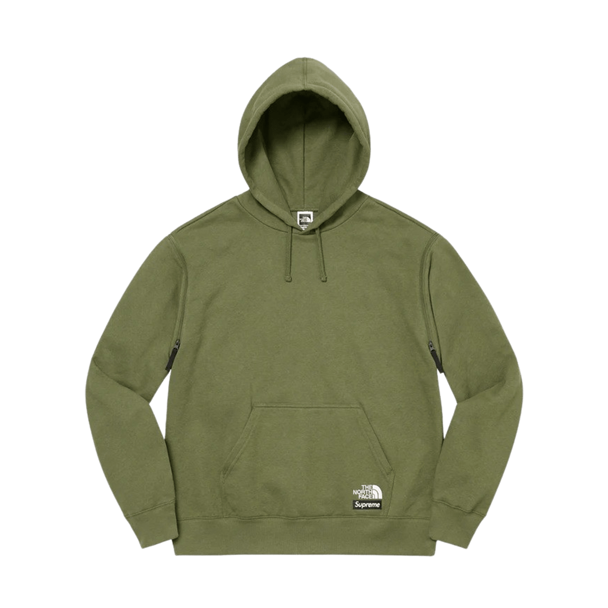 Supreme x The North Face Convertible Hooded Sweatshirt 'Olive' - Kick Game