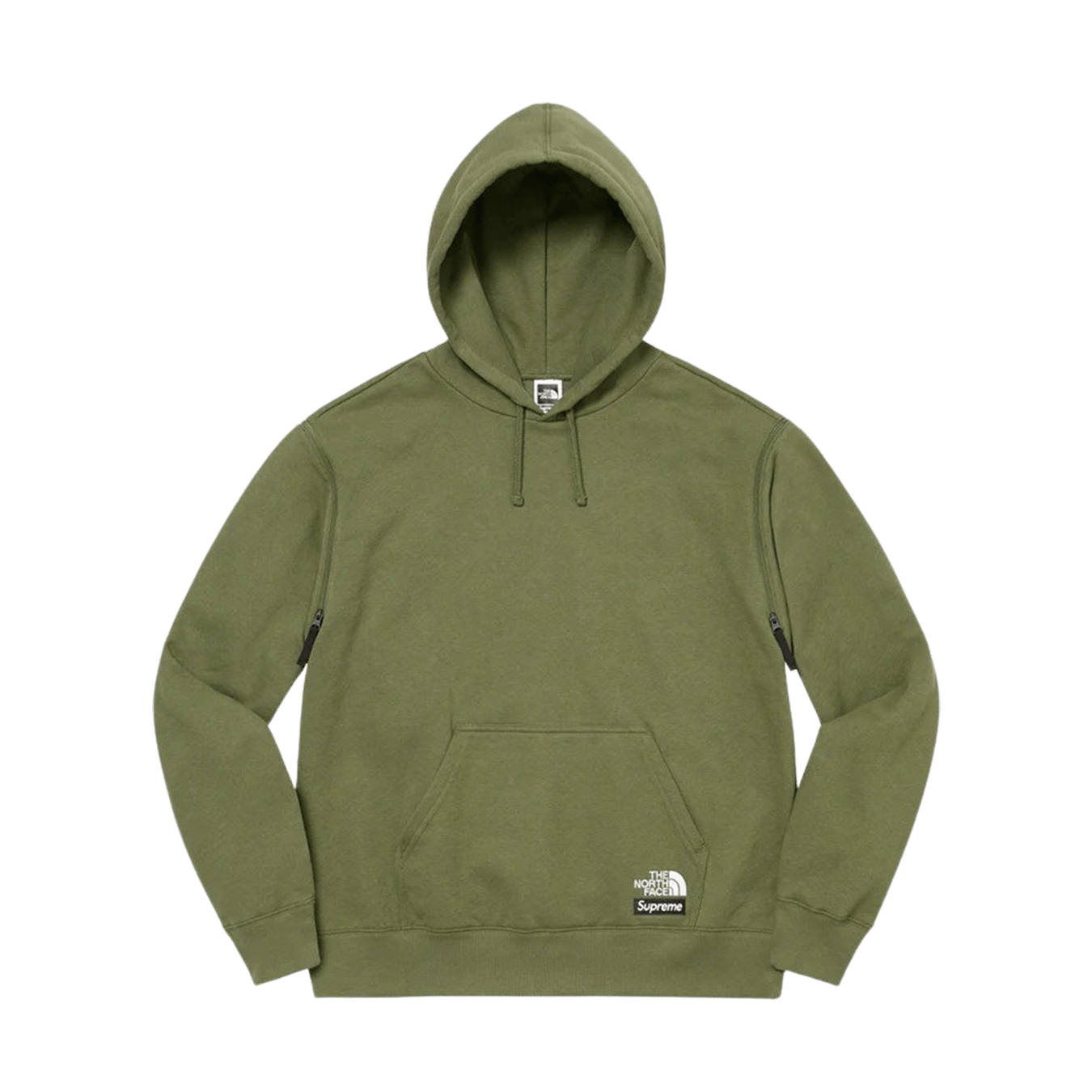 Supreme x The North Face Convertible Hooded Sweatshirt 'Olive' - Kick Game
