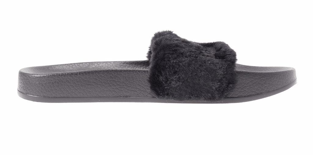 Puma fur 2024 slides uk grey