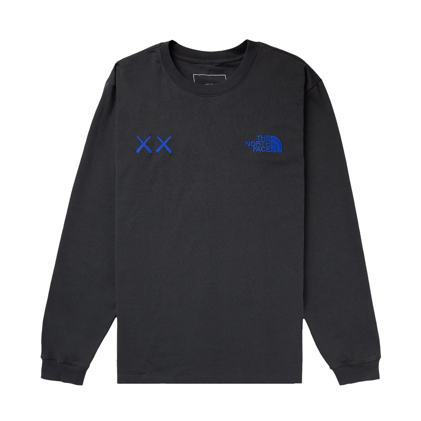 The North Face x KAWS Long-Sleeve Tee 'Asphalt Grey' - Kick Game