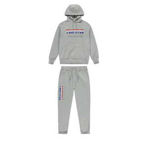 Trapstar Chenille Decoded Hooded Tracksuit - Grey Revolution Edition