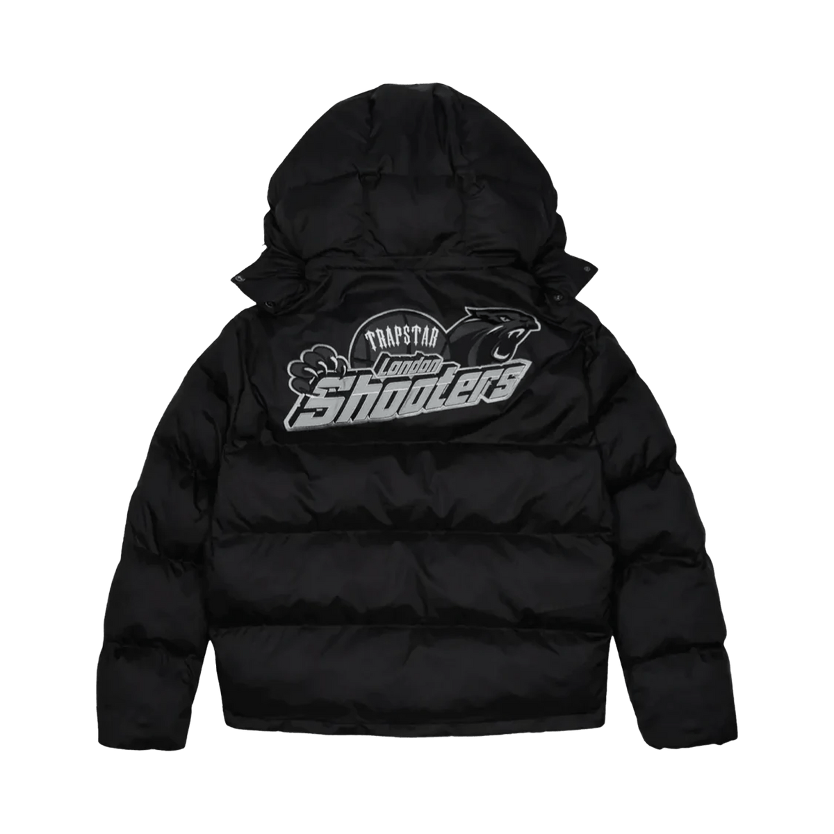 Trapstar Shooters Hooded Puffer Jacket - Black/Reflective - Kick Game