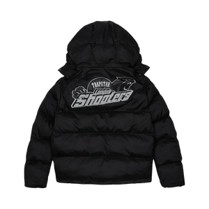 Trapstar Shooters Hooded Puffer Jacket - Black/Reflective