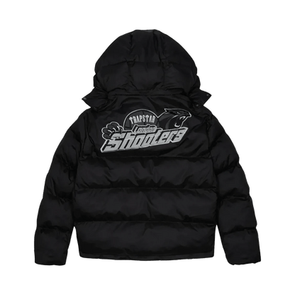 Trapstar Shooters Hooded Puffer Jacket - Black/Reflective - Kick Game
