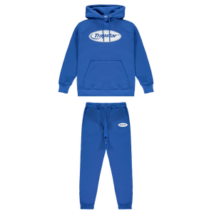 Trapstar Hyperdrive Hoodie Tracksuit - Blue/White