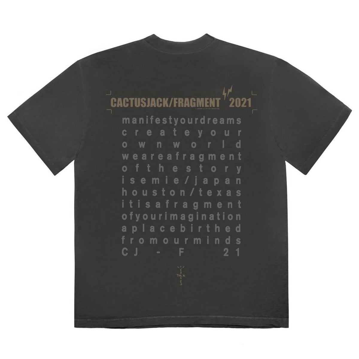 Cactus Jack by Travis Scott For Fragment Create Tee 'Black' - Kick Game