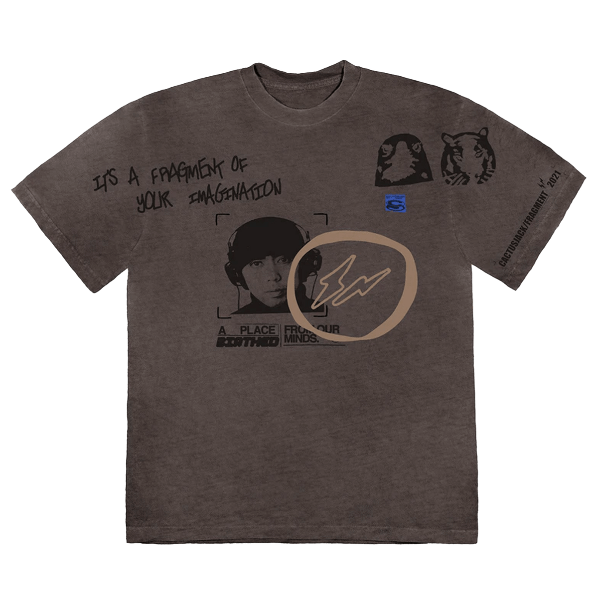 Cactus Jack by Travis Scott For Fragment Hiroshi Tee 'Grey' - Kick Game