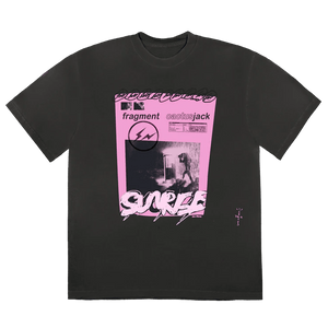 Cactus Jack by Travis Scott For Fragment Pink Sunrise Tee 'Black'