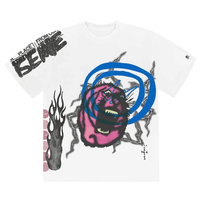 Travis Scott Cactus Jack For Fragment Sunrise Tee 'White' - Kick Game