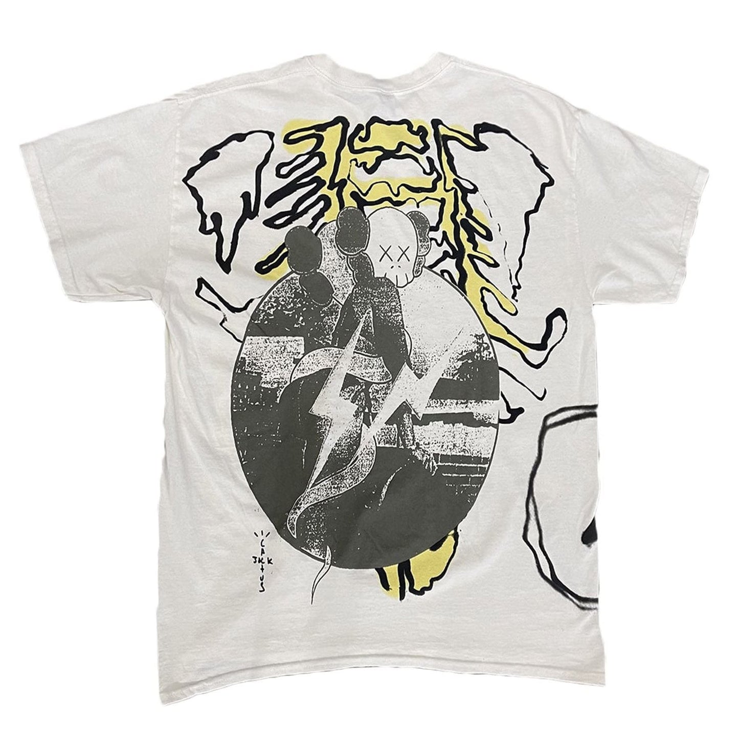 Travis Scott Cactus Jack + Kaws For Kaws Tee 'Aged Yellow' - Kick Game