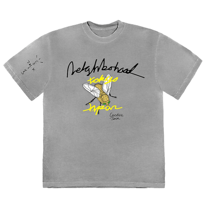 Cactus Jack by Travis Scott x Neighborhood Carousel T-Shirt 'Grey' - Kick Game